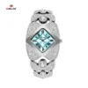 8113a silver case-light blue dial-silver bracelet