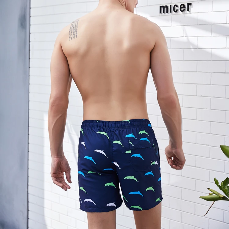 Pantaloni scurți de baie ecologici pentru bărbați, en-gros, din microfibră imprimată, mărime mare, pantaloni scurți pentru bărbați637_voghion.com