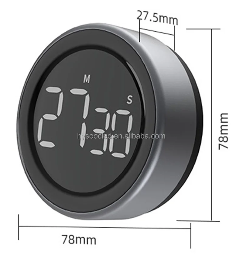 Magnetic Digital Timer for Kitchen Cooking Shower Study Stopwatch LED Counter Alarm Remind Manual Electronic Countdown Digital