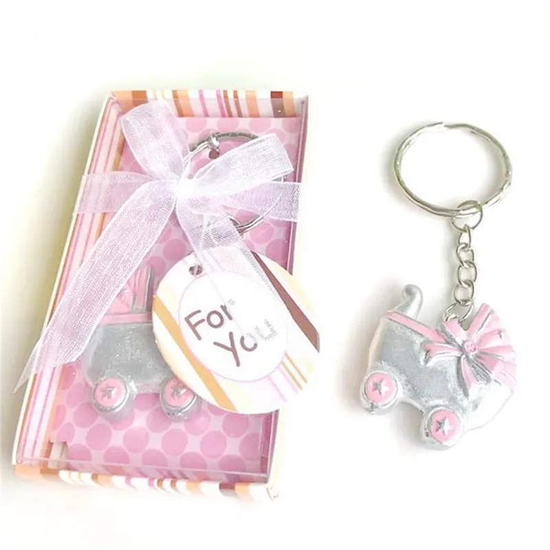 60 Pink or Blue Baby Sneaker Key Chain Favors Baby Shower Favor Boy or Girl 