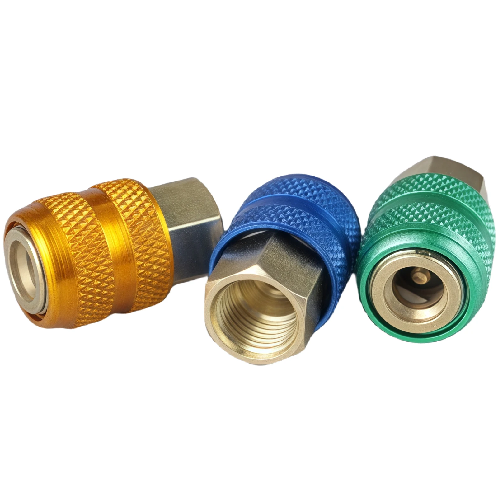 1/4FNPT Closed Flow Brass Tire Chuck,Tire Air Chuck for Tire Inflator Gauge,Lock on Air Chuck