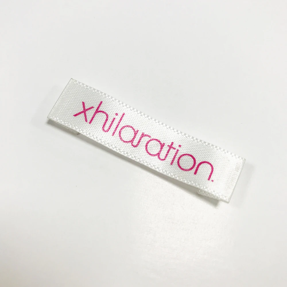 Custom Garment Main Label Miter Fold Printed Stain Label for Clothing