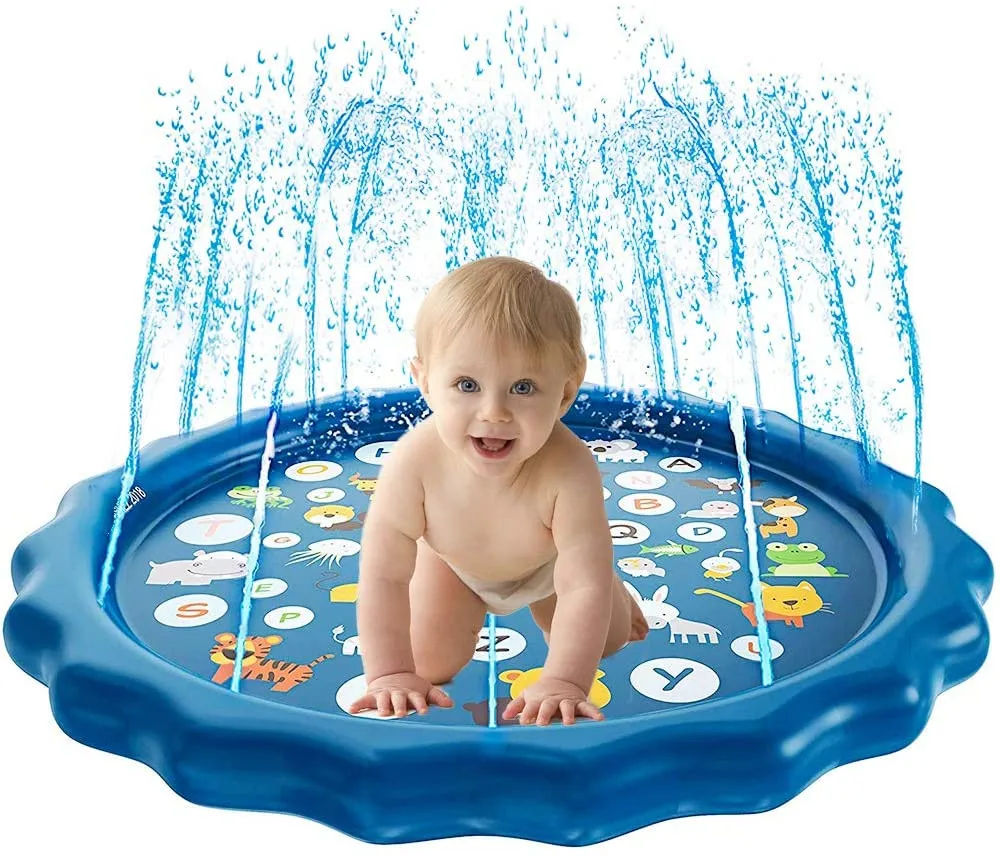 customized Splash Baby Mat Spray Water Toys Fun Toddlers Boys Girls Kids Outdoor Party Sprinkler Splash pad