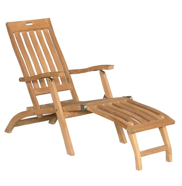 Steamer Chair Hotel Restaurant Teak Steamer Chair Outdoor Garden