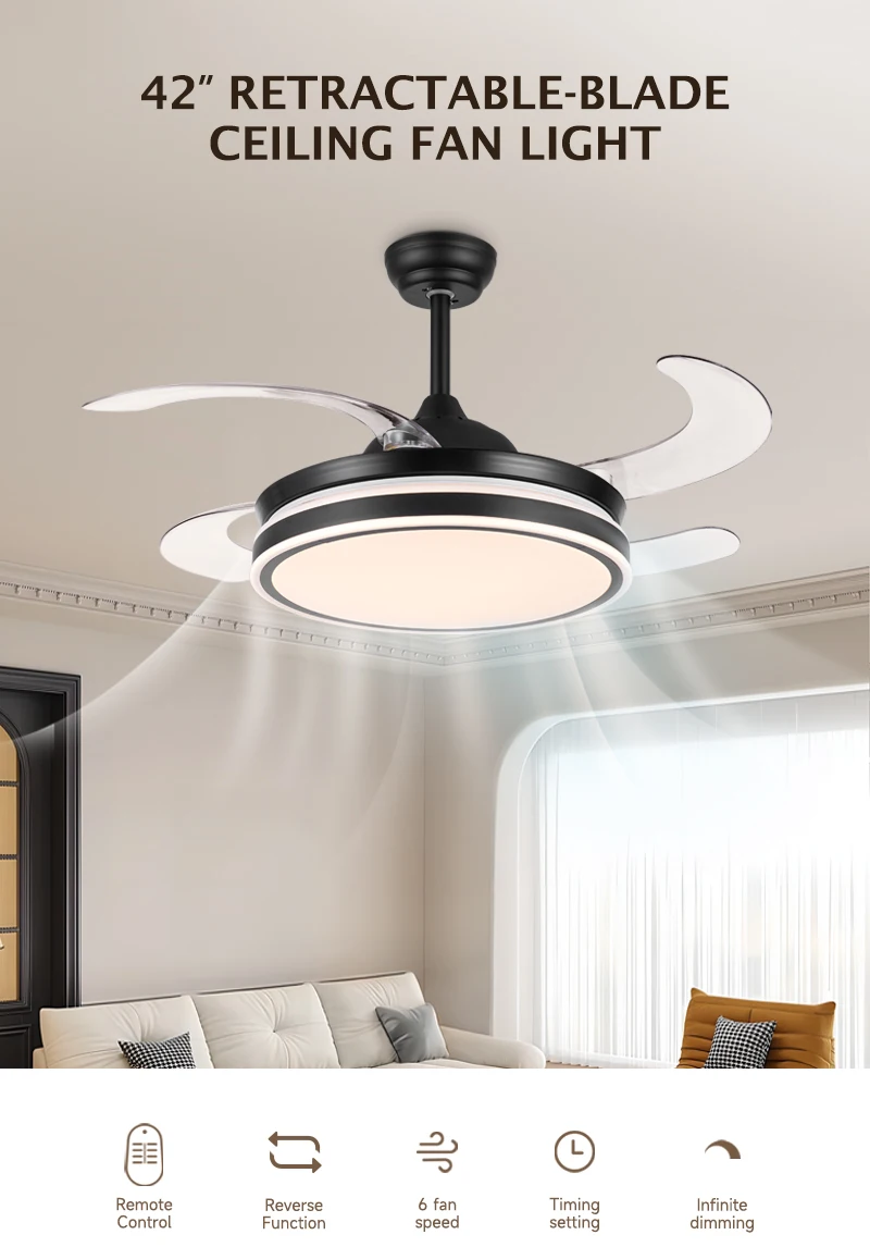 Ceiling Fan, 42'', Abs, LED - detail 2