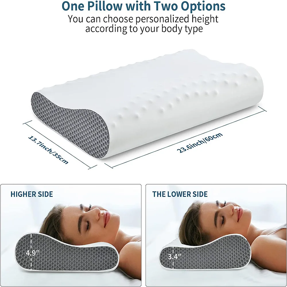 Hot Seller Newly Healthy Orthopedic Cooling Gel Memory Foam Pillow For