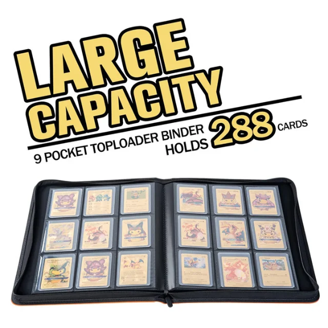 top loader binder for pokemon cards Top Loader Zip Binder main image 0
