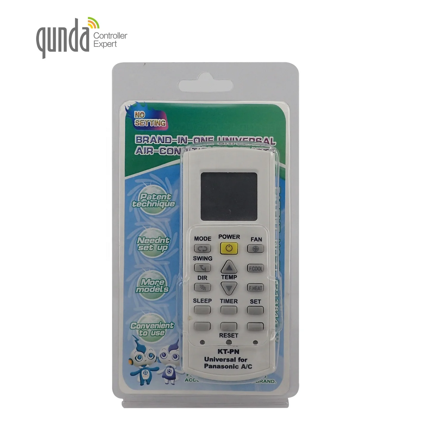 Qunda Ktpn New Air Conditioning Ir Remote Replacement For Panasonic