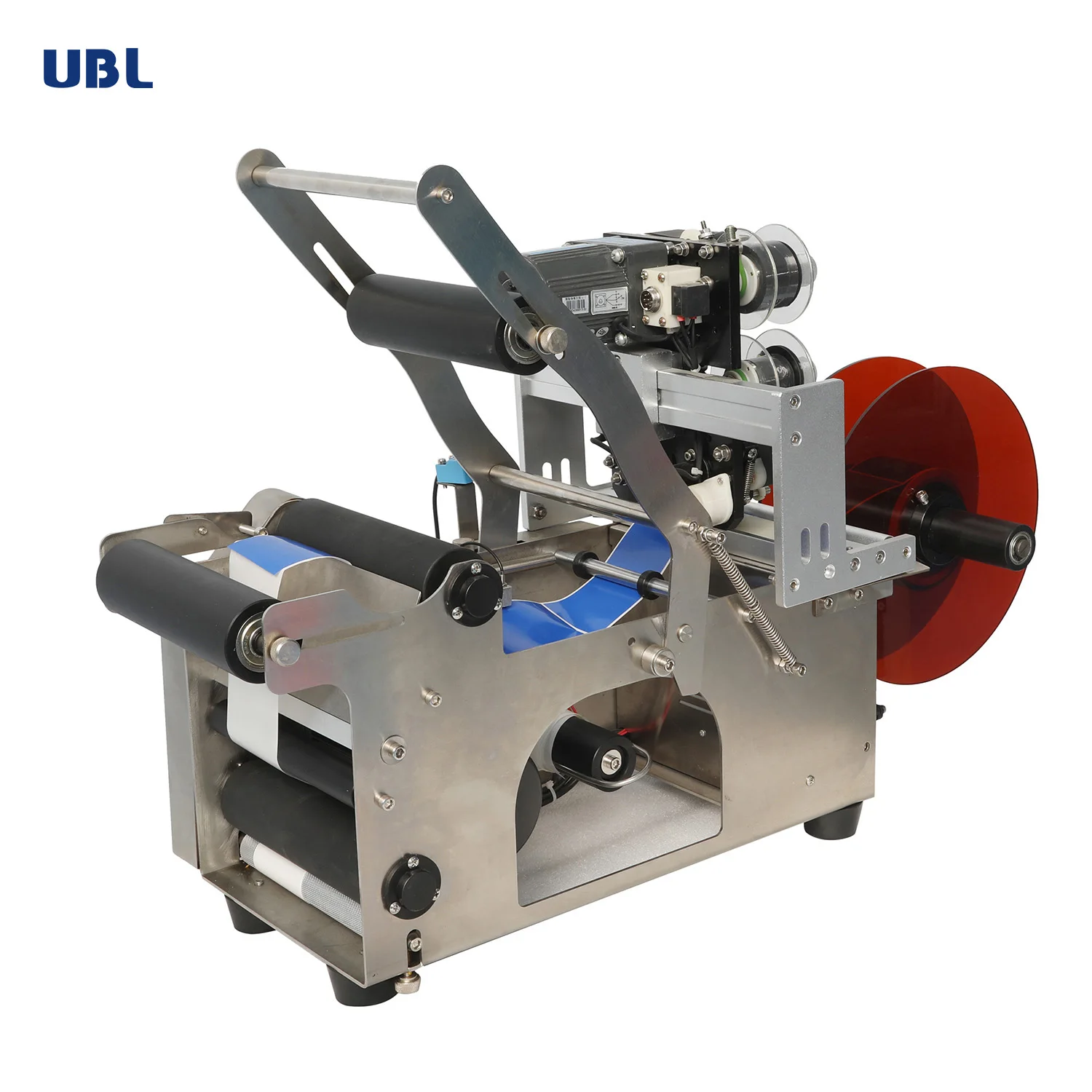 Полуавтоматическая ручная машина для нанесения этикеток на бутылки из минеральной воды и пластика