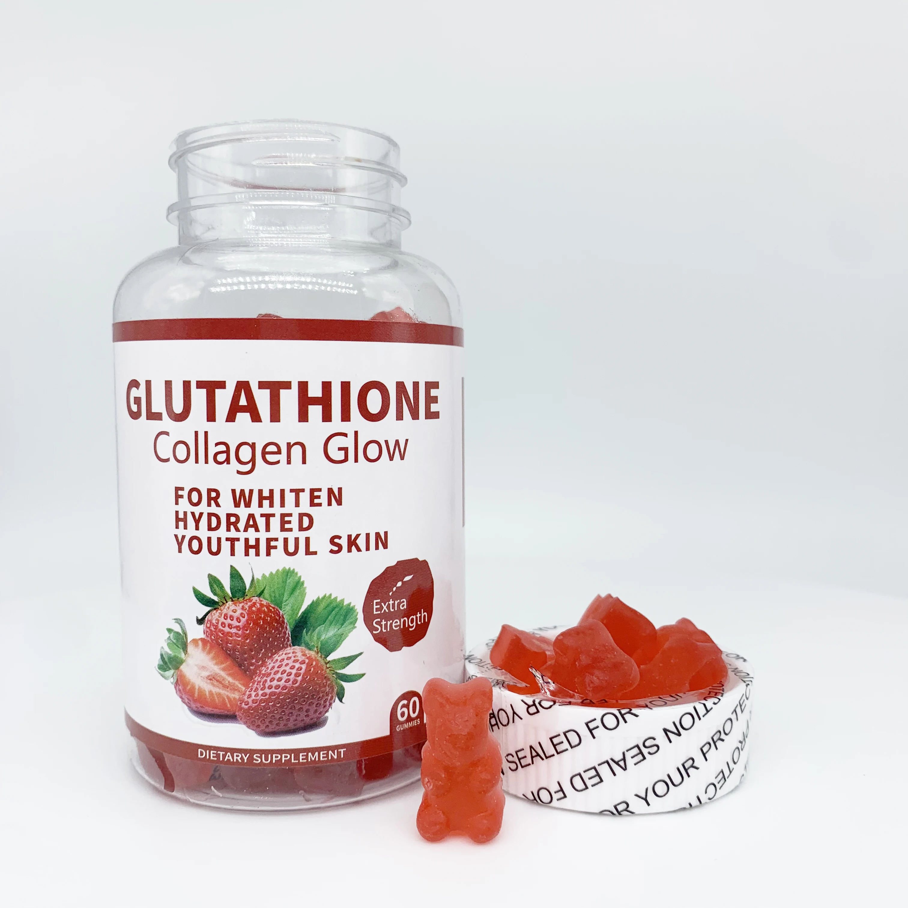 extra strength glutathione collagen glow Natural Gummies - Strawberry Flavor Nature glow Glutacollagen gummies mga