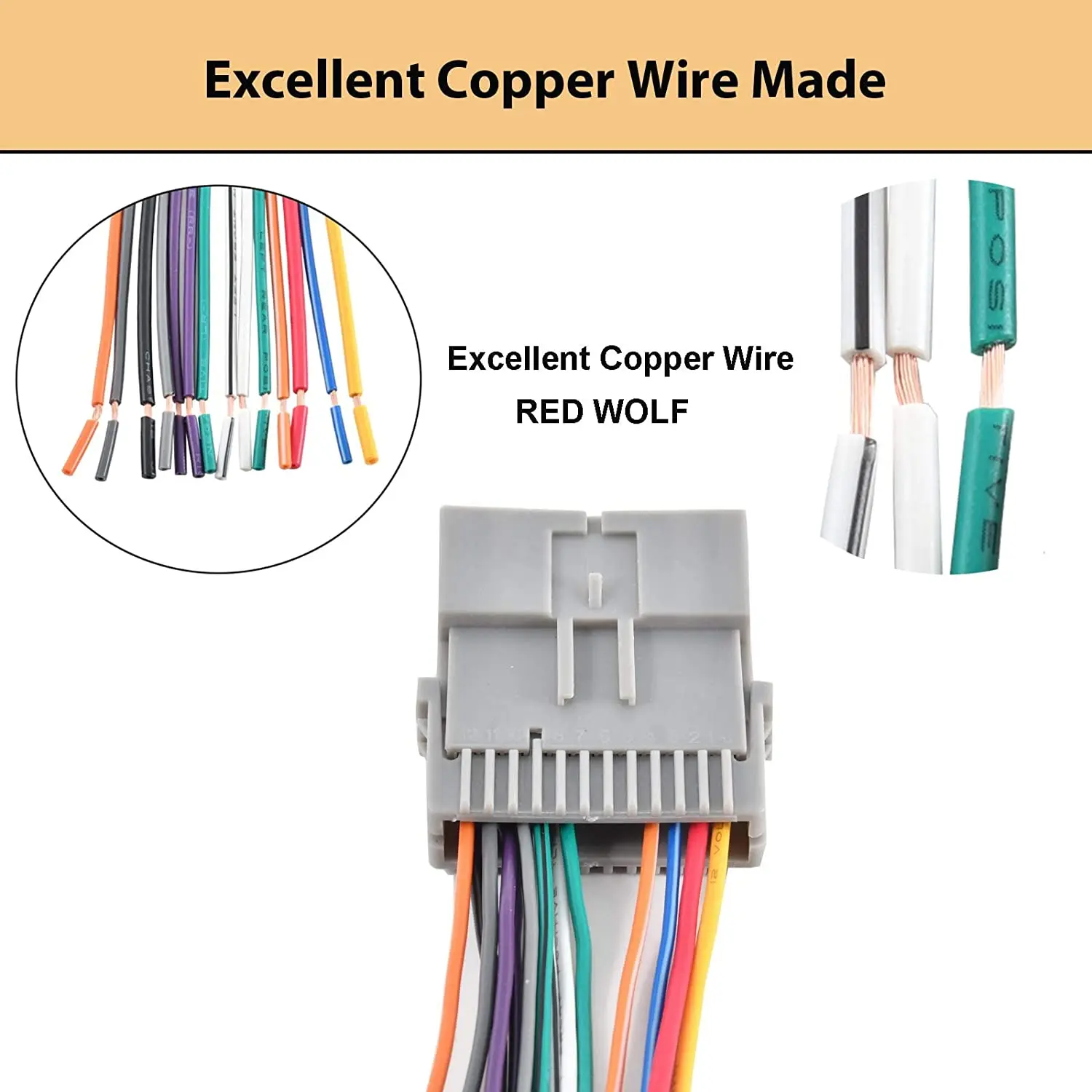 product aftermarket car stereo radio wiring harness adapter connector 2006 2013 chevy gmc express savanah buick electronic automobiles-2