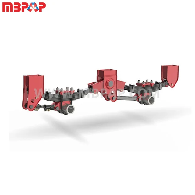 FUWA Type American Type Tri Axle Leaf Spring Suspension Trailer Spring Suspension