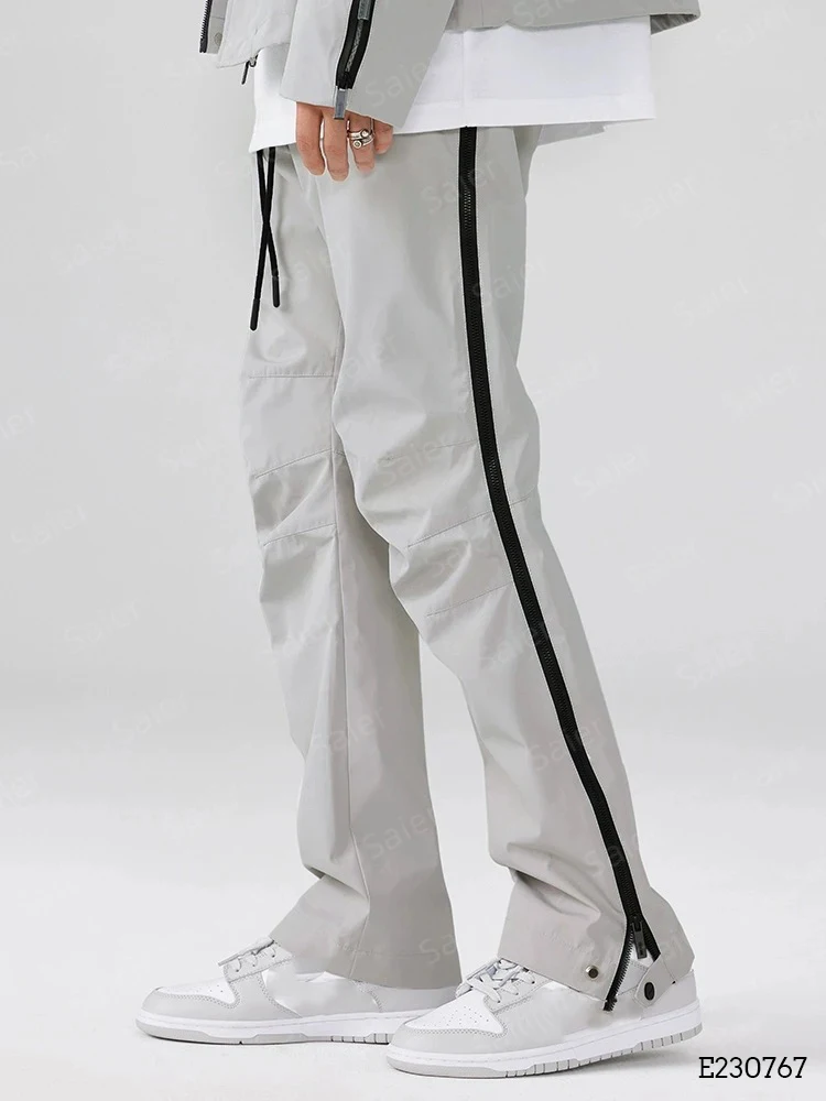 Custom Men Nylon Pants High Quality Zipper Nylon Track Pants For Men ...