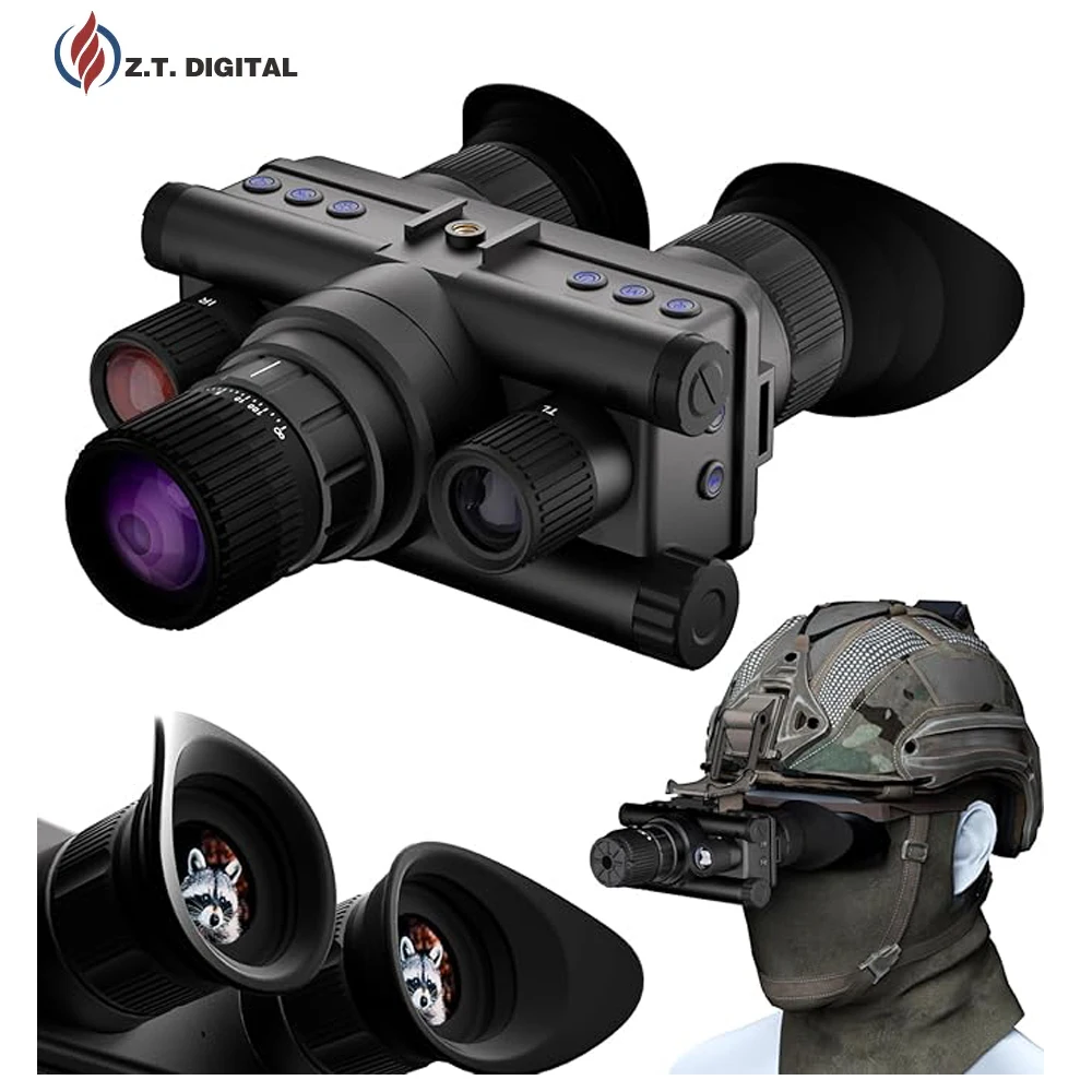 Z9157 4K Night Vision Goggles with 5X Zoom, 7-Level IR, and 32GB