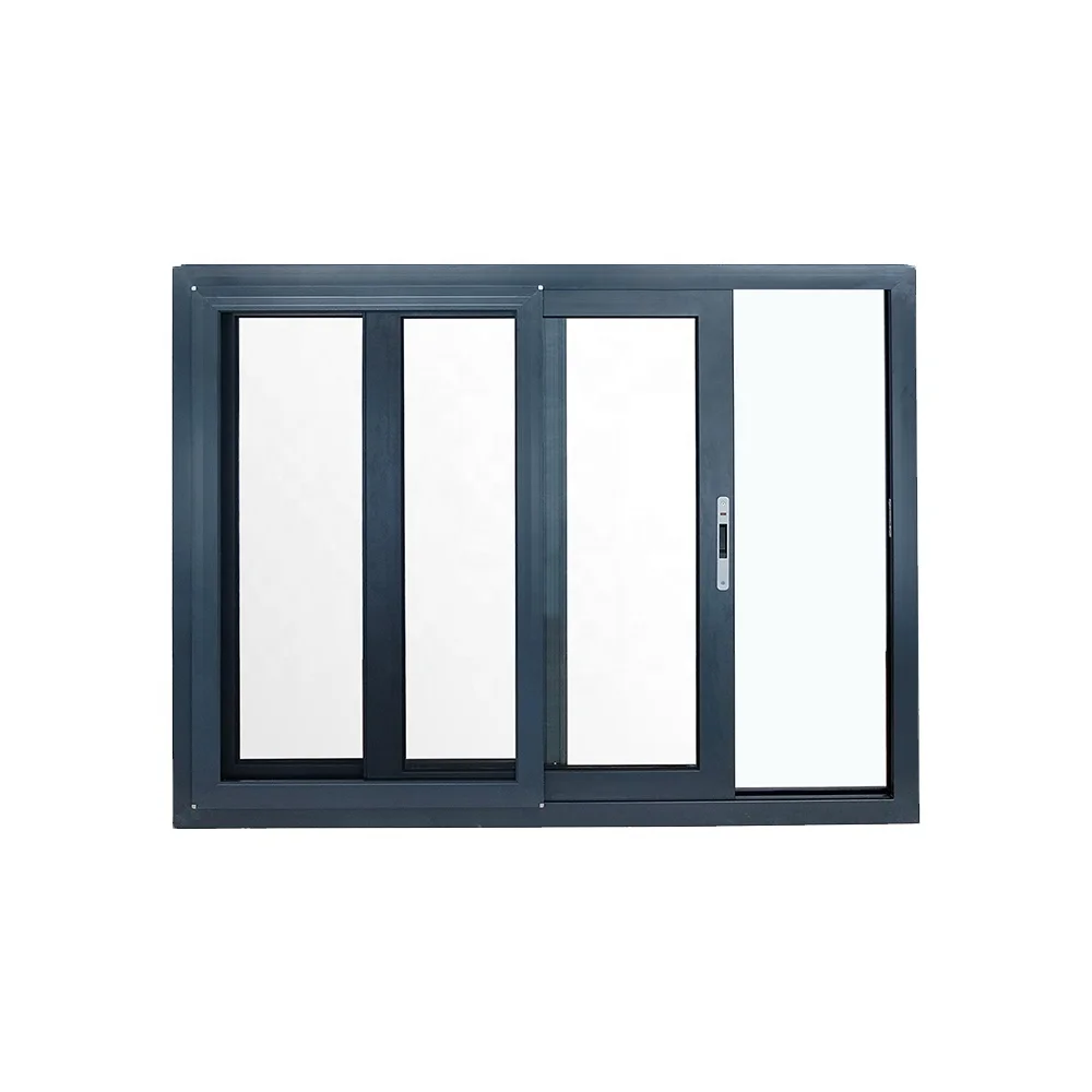 aluminium frame big open size aluminium sliding window with fiberglass thin stainless mosquito net