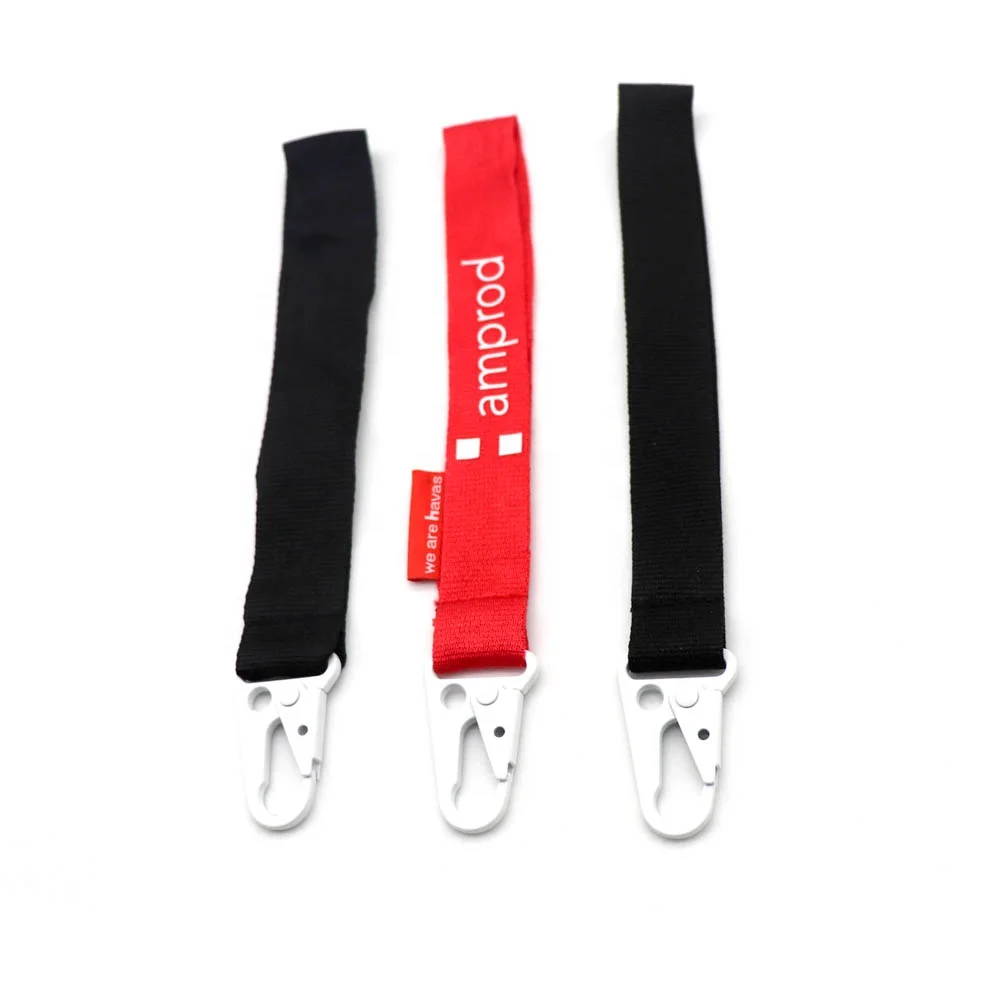 Высококачественный карабин короткий шнурок с белой металлической пряжкой бамбуковый на запястье для ключей