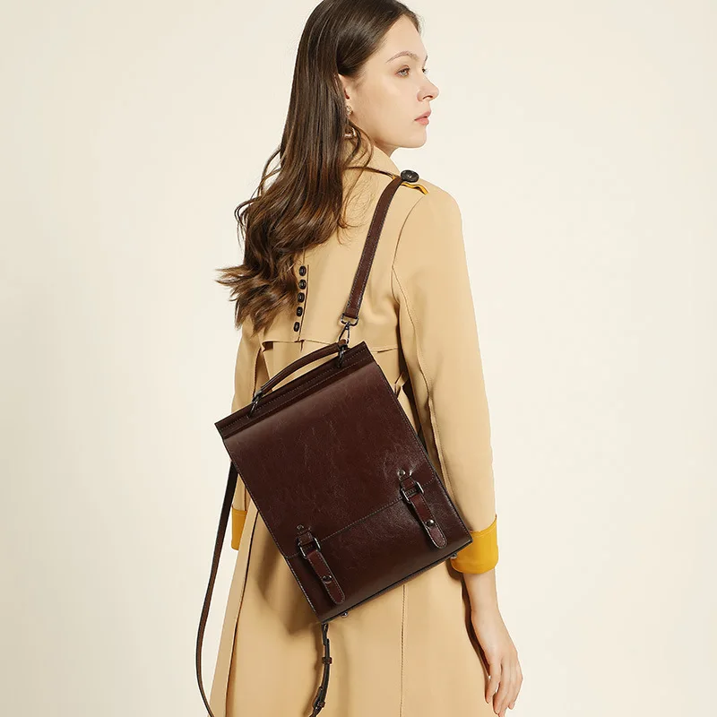 british leather backpack Large (Portrait) This 100% Made in Italy backpack is like you Cole Haan Leather Backpack -