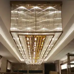 Zeal Lighting Modern Luxury Ceiling Crystal Chandeliers Hotel Lobby Villa Large Project Decor Lighting Custom