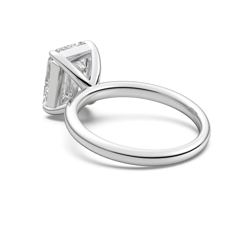 KAKODIY Classic Style Fine Jewelry 925 Sterling Silver 4.0ct Rectangular 5A Zirconia Bridal Wedding Engagement Promise Women's Ring detail 3