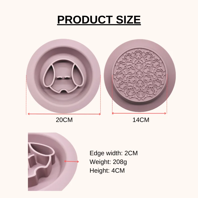Нескользящая силиконовая миска для