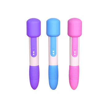 Pink purple blue and exciting vibrating sticks are available for wholesale in silicone electric models