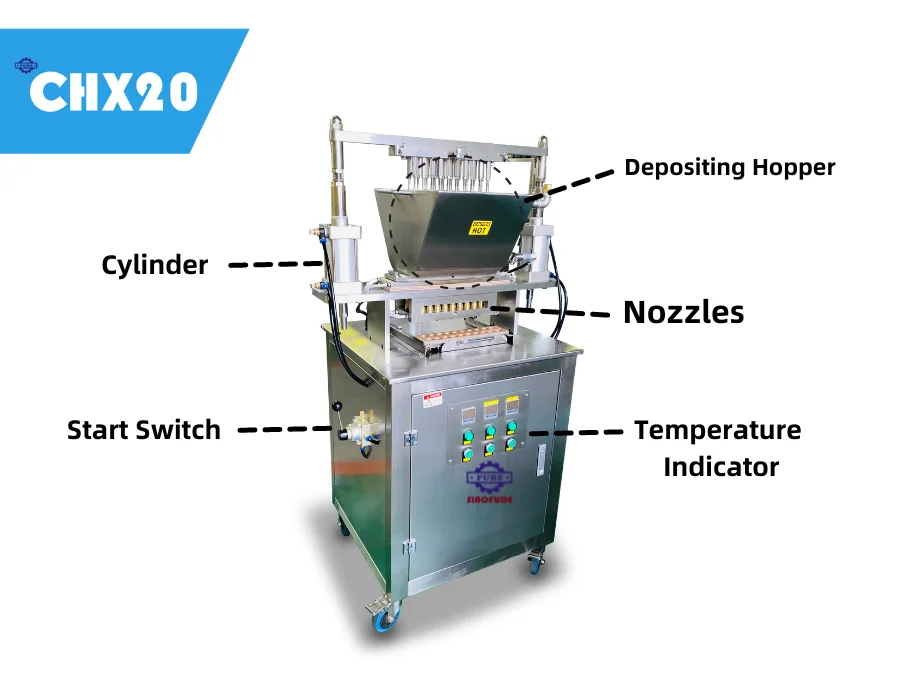 Save Raw Materials and Space 3d Vitamin Gummy Candy Machines Mini Confectionery Equipment for Sale Soft Gummy Jelly Depositor