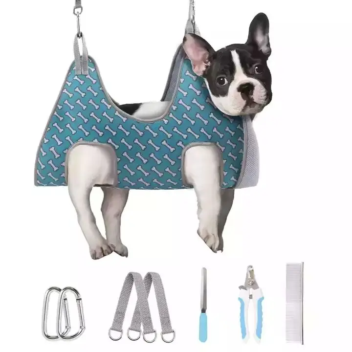Pet Helper Restraint Bathing Grooming Hammock Sling Carrier Dog Harness for Pet Washing Dog Grooming Hammock Harness
