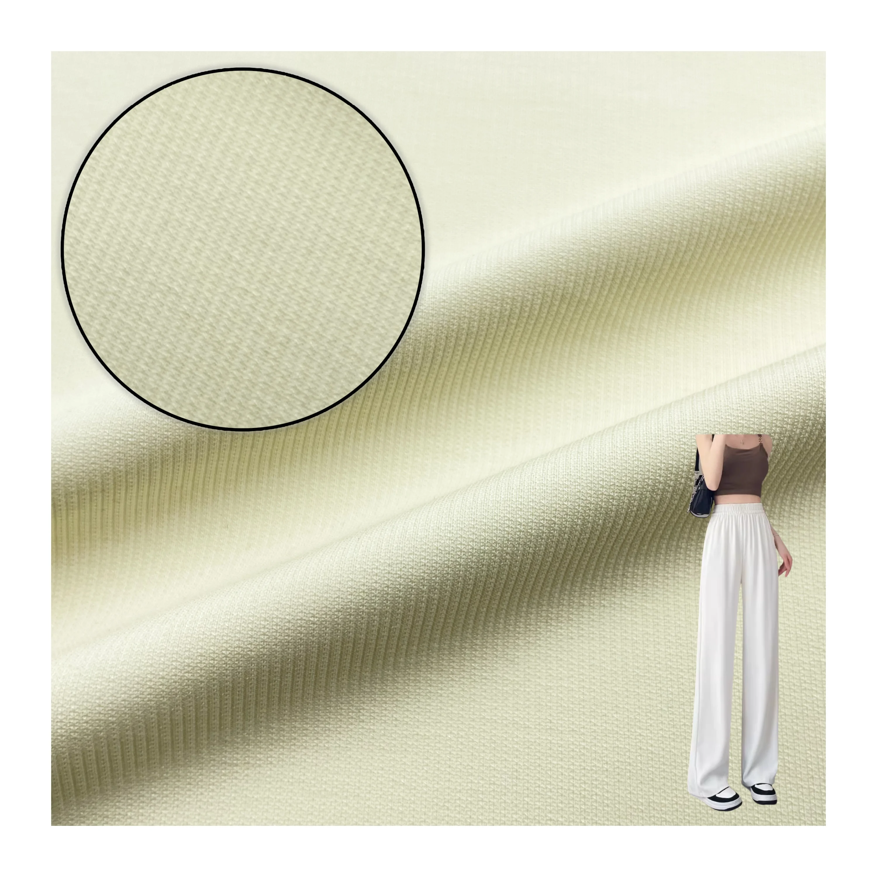 Высококачественная трикотажная 34% лиоцелл 63% поли 3% Sp мягкая и удобная ткань для худи брюки