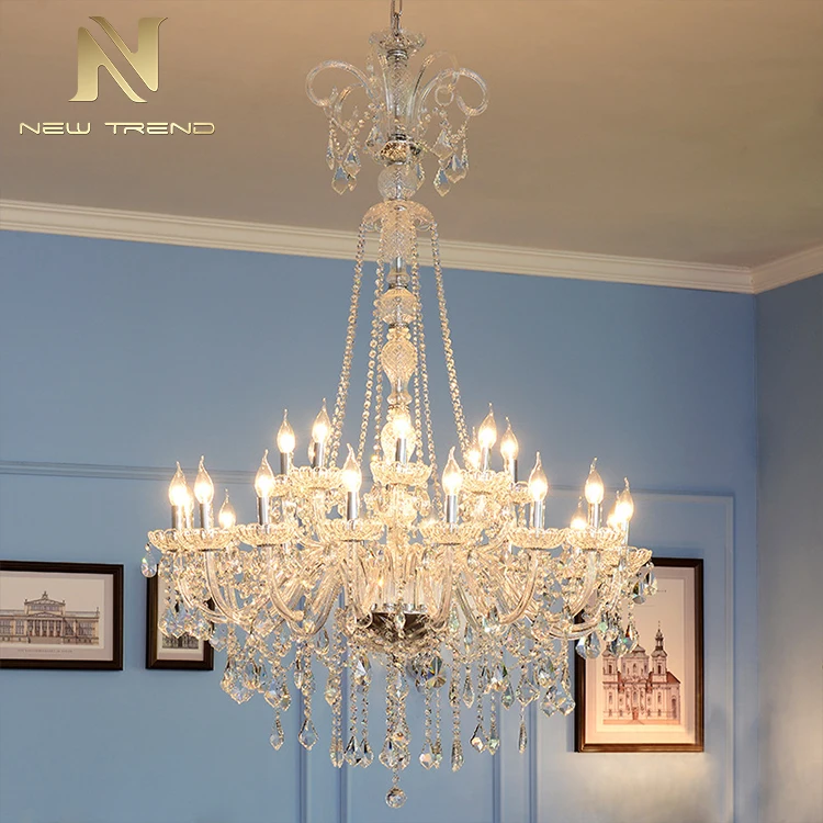 CPL-170 Luxury Design Hotel Lobby Wedding Banquet Hall Lighting Pendant Hanging Modern Glass Chandelier Lamp