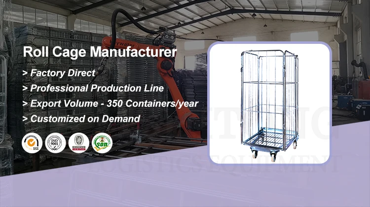 Large Logistics Center Storage Movable Collapsible Nesting Steel Welded ...
