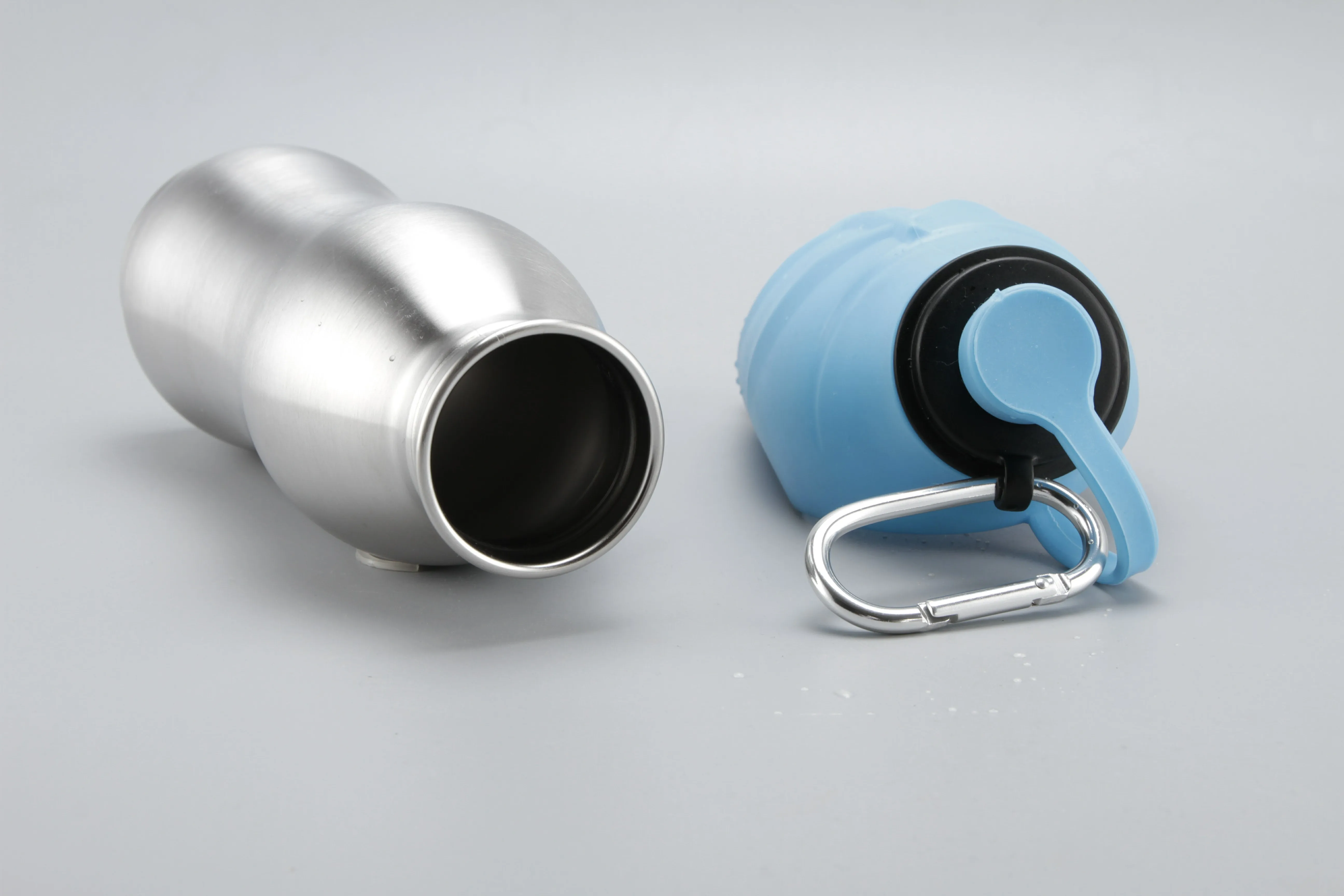 304 Stainless Steel Dog Water Bottle Dog Bowl Water Dispenser Hiking