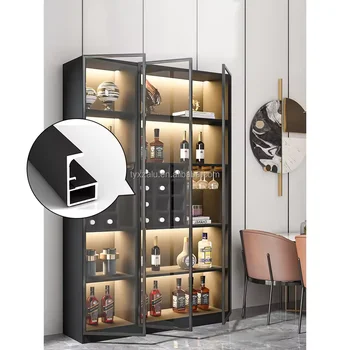 Aluminum Profile Glass Door Frame Profile For Wardrobe Closet Window
