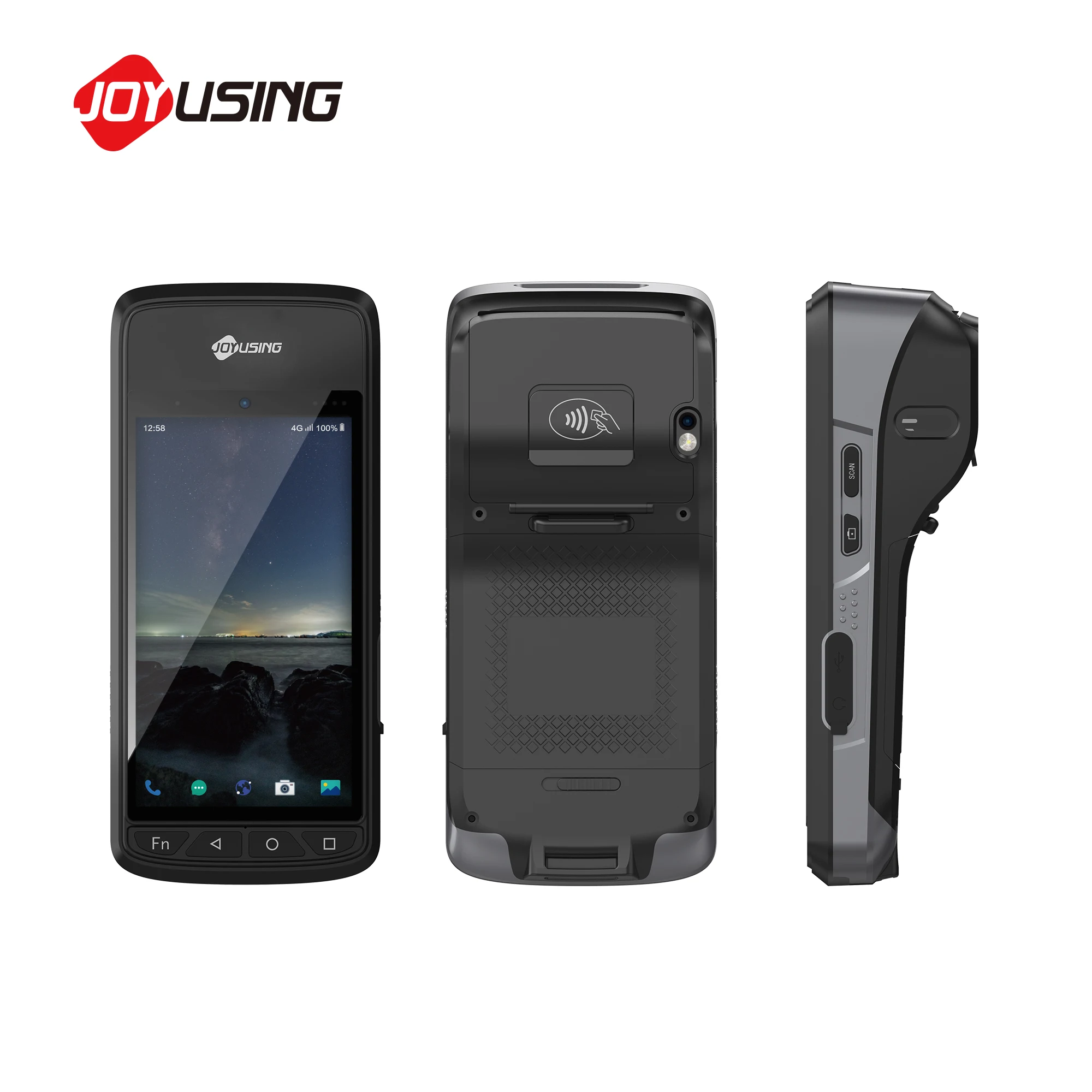 Security Patrol Pda Biometric Qr Code 2d Scanner Fingerprint Nfc Rfid