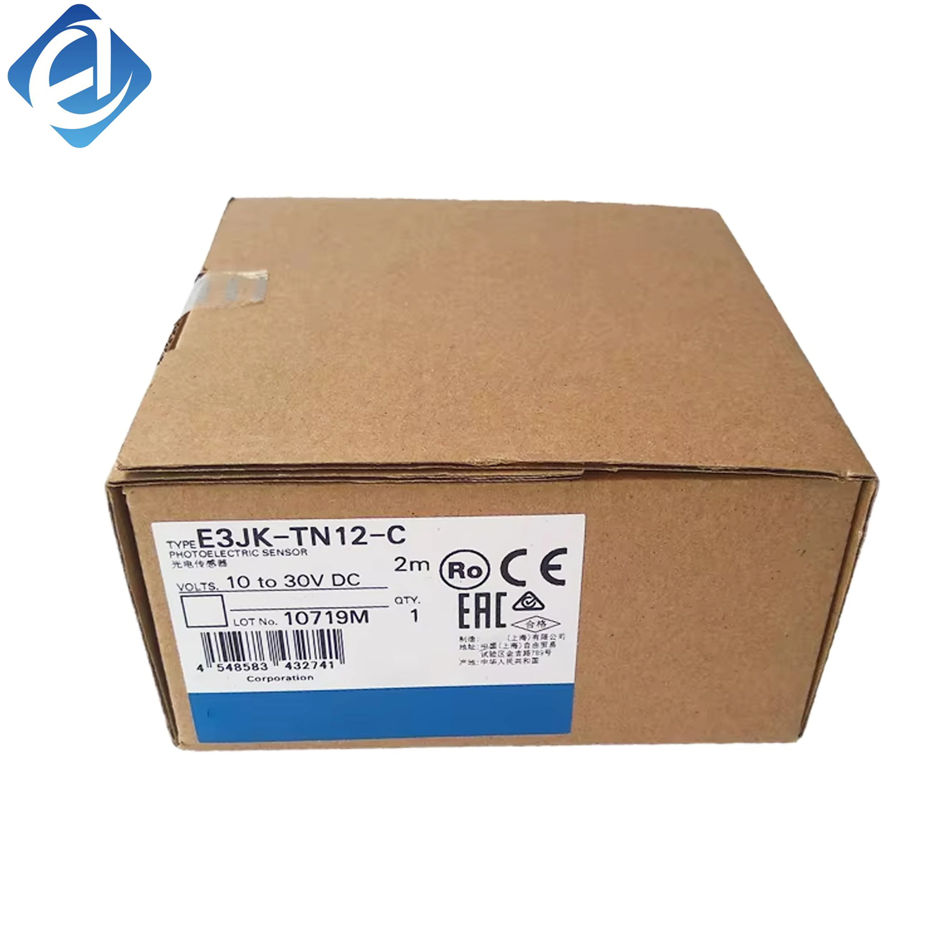 New Original Omron E3JK series photoelectric sensor. It features stable object detection, long sensing distance and strong environmental adaptability. Widely used in industrial counting, limit detection, conveyor tracking and automatic equipment position 