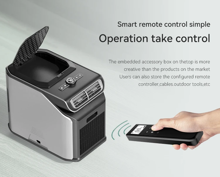 Exliporc 6000btu 48v 550w Portable Camp Air Conditioner Mini Car Air Conditioner Pet Room Garden