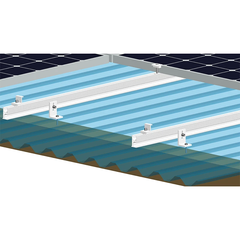 מכירה חמה Lockseam מתכת גלית גג סולארי PV סולארי תושבת הרכבה לפאנל L רגל L ערכת רגל