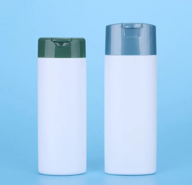 Deluxe Custom Body Wash Plastic Bottle Flat Bottle 400ml Shampoo Conditioner Lotion Pump Plastic Refillable Bottle