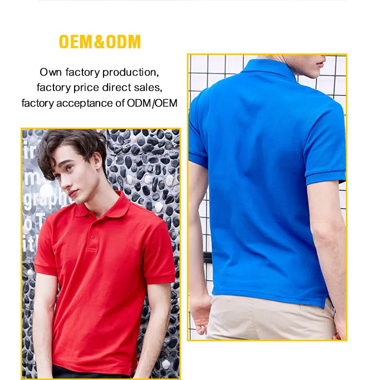 Custom logo printing new design mens wear clothing black polo shirt plain blank sport t shirts