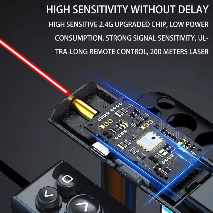 Wupro Powerful Light Red Lasers Pointer Clicker Pointers Remote Control Professional Usb