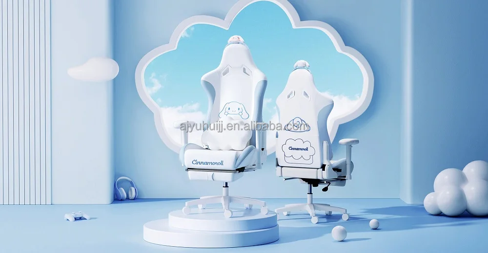 Cinnamoroll Racing Cinnamoroll Gaming Chair High Back Ergonomic Office Desk Computer Chair ...