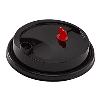 HeePACK Disposable PP Plastic Injection Cup Lid 90mm Diameter Juice Cold Drink Cup Injection Red Heart Plastic Lids