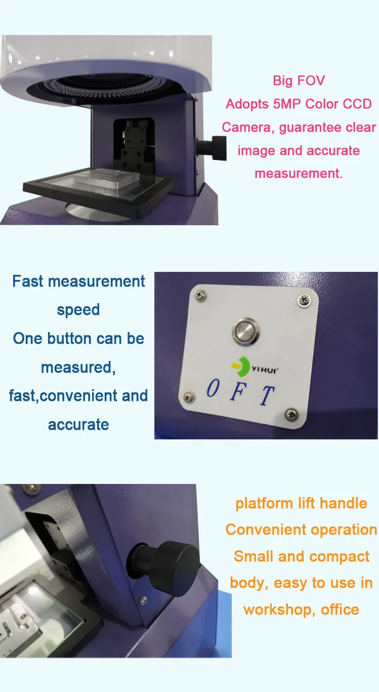 High Precision Fast Measurement One Key One Button Video Measuring Machine supplier