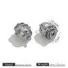 Rose charm silver