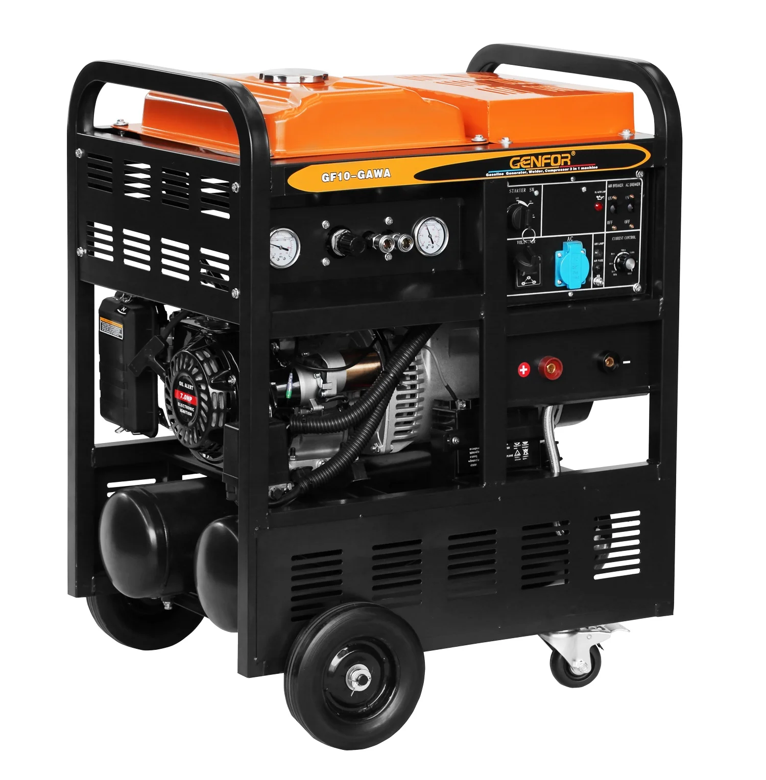 4 in 1 Machine Compressor Generator Welding Gasoline Generator From Factory Produce
