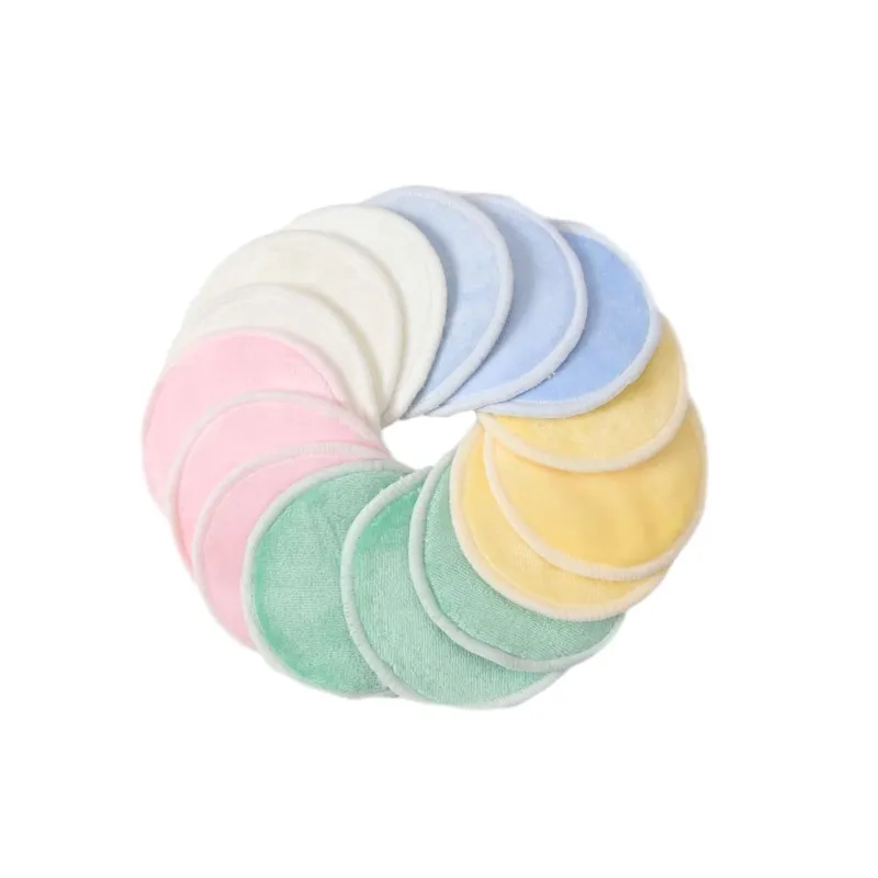 Eco Friendly Reusable Washable Rounds Bamboo Cotton Vietnam 100% Pure Natural Cotton Face Cleaning Pads