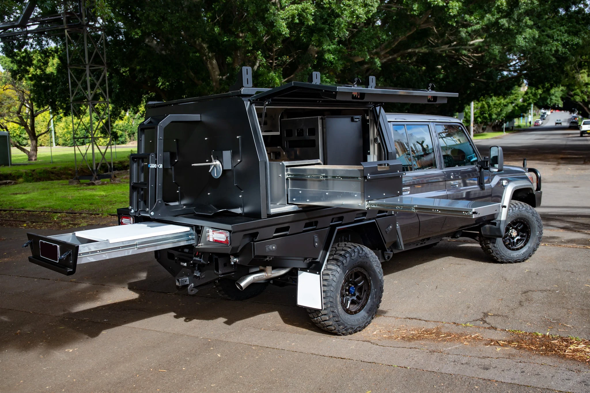 Aluminum Truck Ute Canopy Dual Cab Aluminum Ute Tray Tool Box For Ute