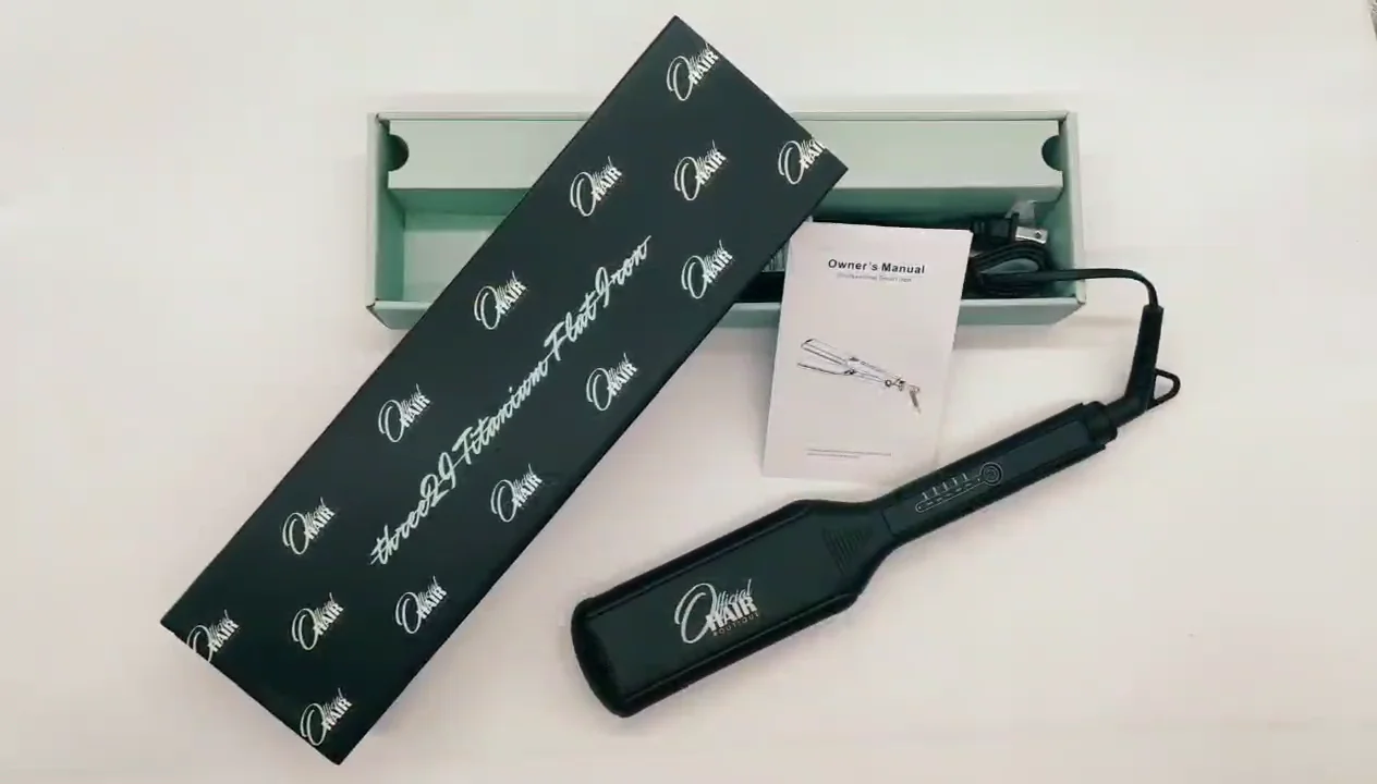 Private Label Titanium Plates Flat Iron Straightening Irons Styling