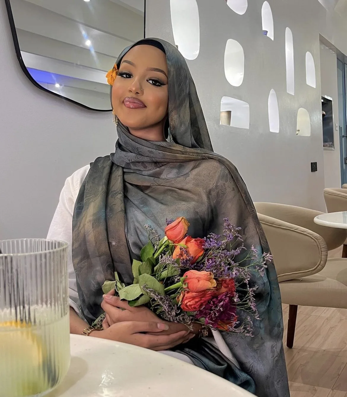 New Vela Ombre Marble Watercolor Stone Printed Modal Hijab Scarves Soft  Rayon Viscose Cotton Satin Logo Muslim Women Shawl