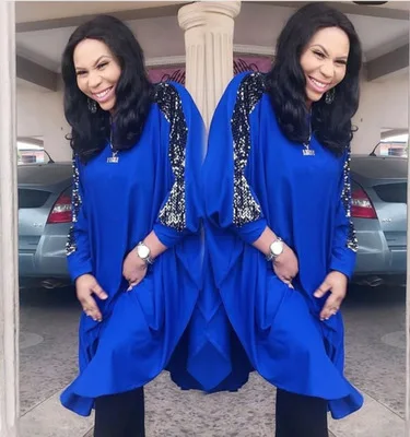 royal blue african dress