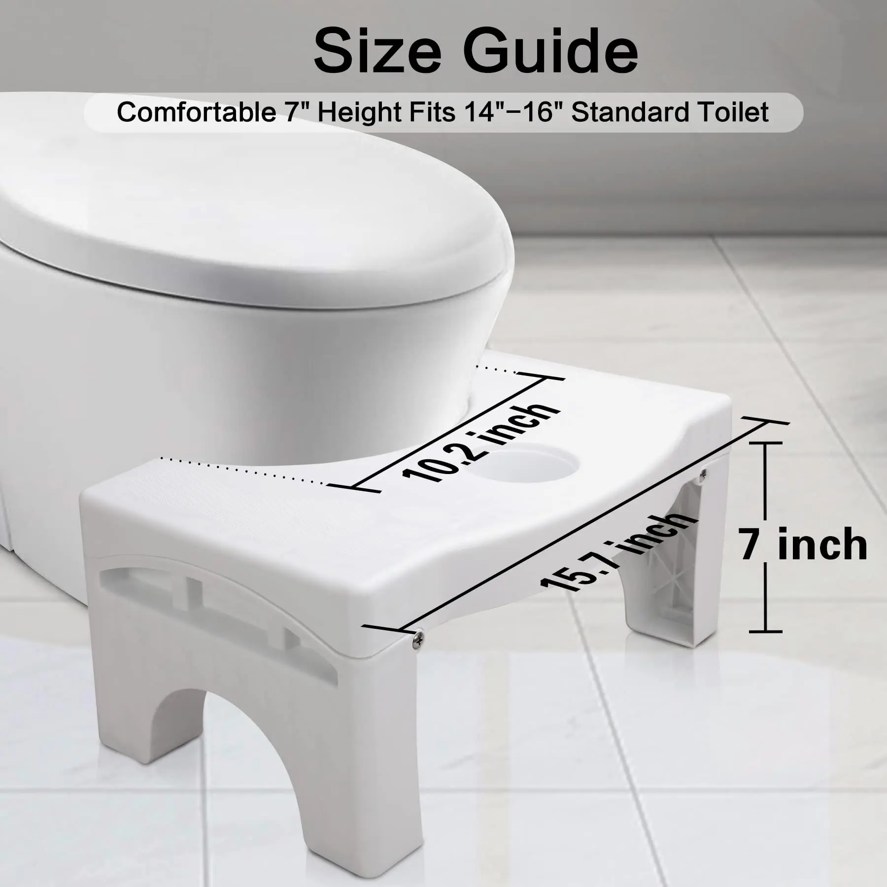 Bathroom Easy Storage Step Toilet Stool For Kids Children's Adult ...